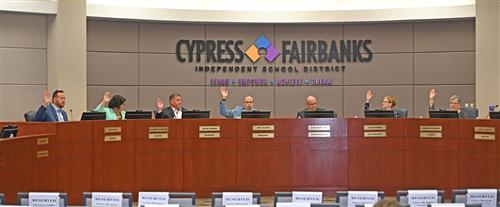 the cfisd board of trustees votes on the 2022-2023 budget